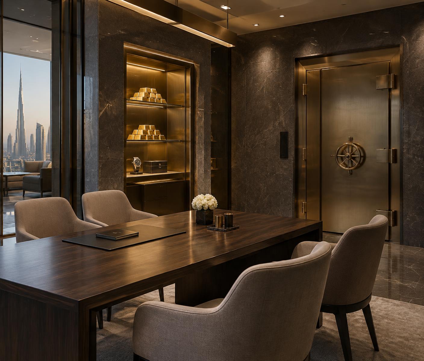 Private client suite within the vault facility